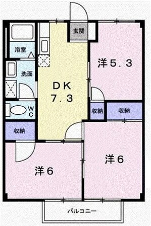 ドミール三喜の物件間取画像